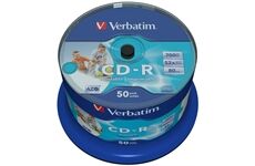 Verbatim CD-R 700MB 52X 50er SP Print 50 Stück