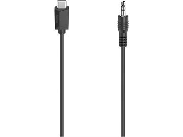 Hama USB-C-Stecker>3,5-mm-St. (0,75m) (schwarz)