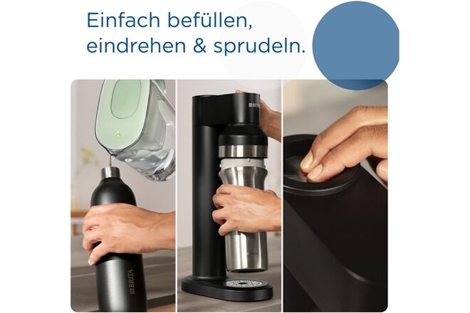 Brita sodaTRIO Edelstahlflasche klein