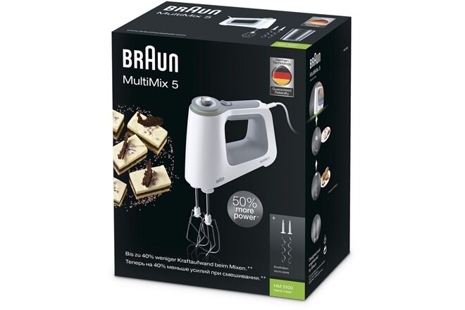 Braun HM 5100WH MultiMix 5 Weiss-Grau