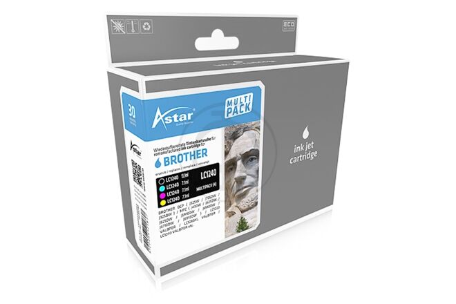 ASTAR AS44240 kompatibel zu Brother LC1240 CMYK