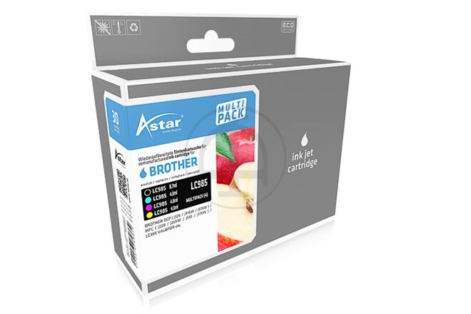 ASTAR AS44985 kompatibel zu Brother LC985 CMYK (bunt)