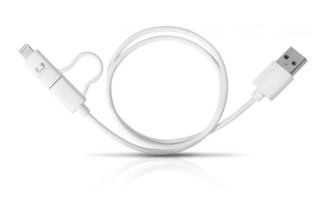 Fresh´N Rebel Duo Cable Apple Lightning + USB Micr Wei