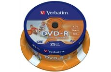 Verbatim DVD-R 4,7GB 16X 25er SP Printabl 25 Stüc