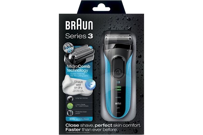 Braun 3045s Series 3 Pro Skin Schwarz-Blau