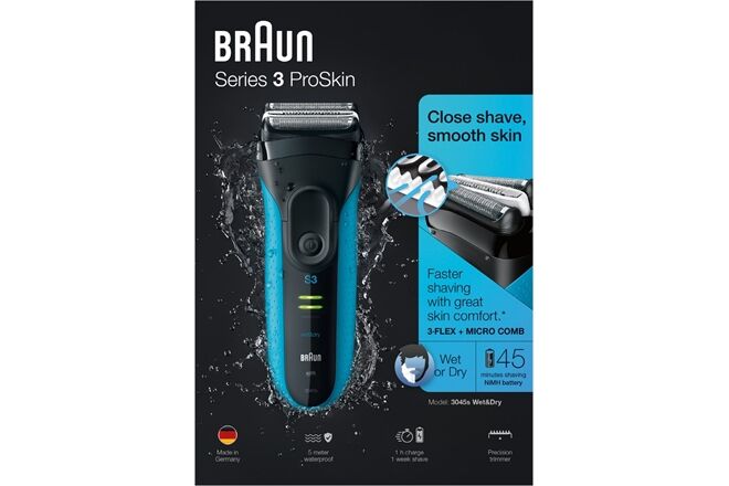 Braun 3045s Series 3 Pro Skin Schwarz-Blau