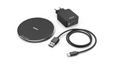 Hama Wireless Charger-Set QI-FC10 (schwarz)